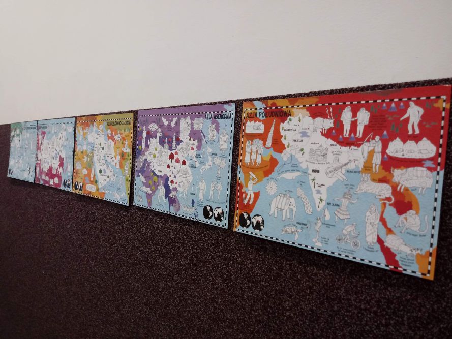 mapa Azji Południowej