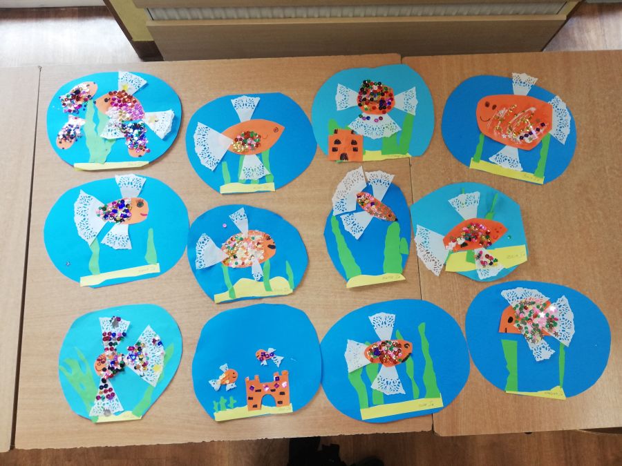 prace dzieci - rybki